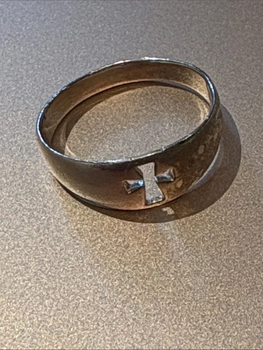 Vintage 925 Sterling Silver Crosslet Ring - Classic Religious Design size 5.75
